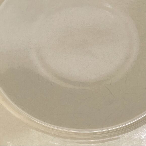 Costa Nova Fine Stoneware Pearl Cream Octagonal Beaded Rim 11” Dinner Plates (2) - Picture 13 of 14